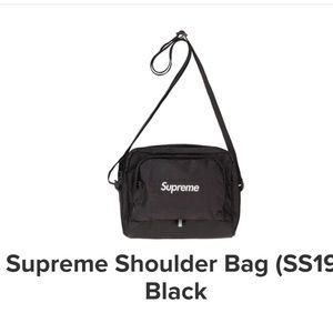 Supreme Shoulder Bag Black. SS19. Brand new.